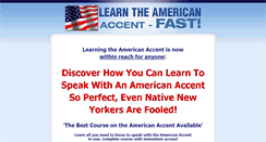 Desktop Screenshot of learntheamericanaccentfast.com